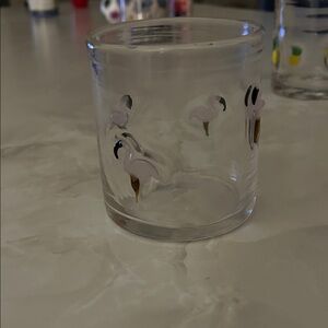 Cost Plus World Market Flamingo Icon/Charm Glass 🦩